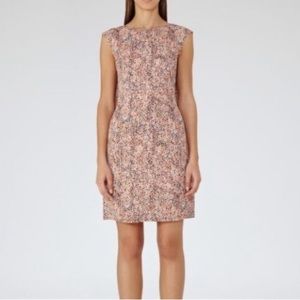 REISS  Ashe Silk Sleeveless Pale Pink Print NWOT Size 6